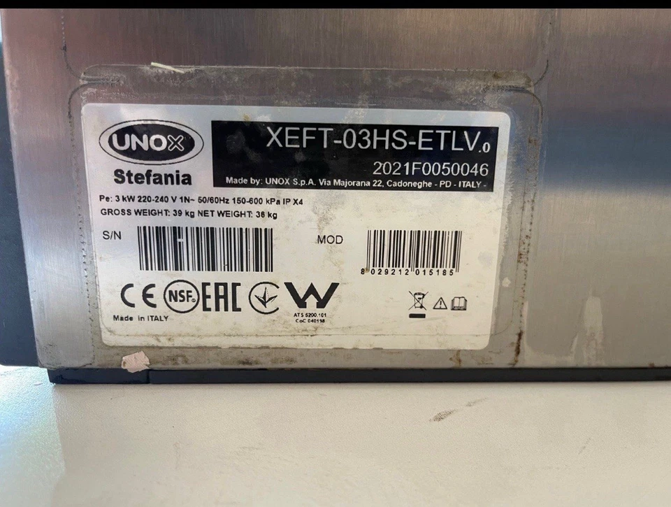 Heißluftofen der Firma Unox Modell XEFT-03HS - Bild 4 von 4