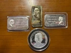 4) Presidents & 4 OZs of Silver each one is .999 Fine Silver!
