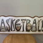 Basketball Wall Decor Sign Esther Ann Hobby Lobby Pre-Owned — photo 5