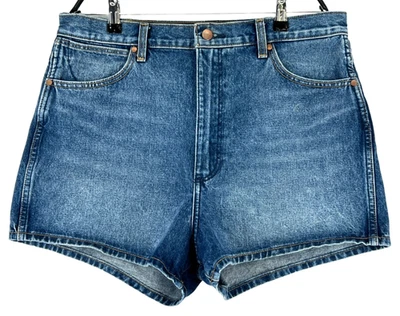 Wrangler Festival Shorts Denim Femme Taille W32 Bleu - Photo 1/4