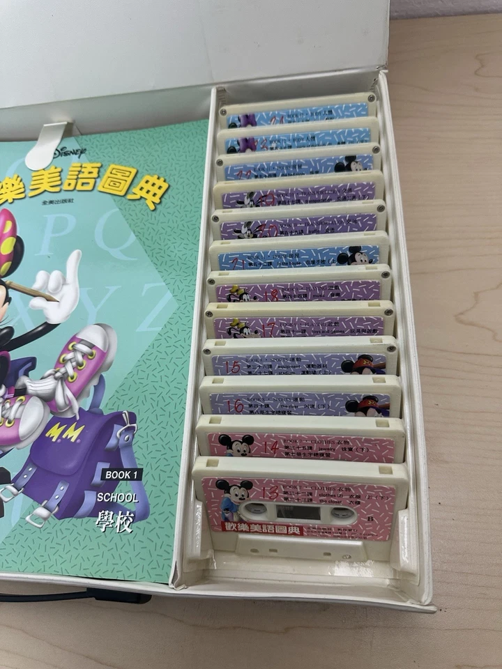 Vtg Disney Mickey Illustrated dictionary Of Happy Sayings English Chinese Learn - Image 3 of 4