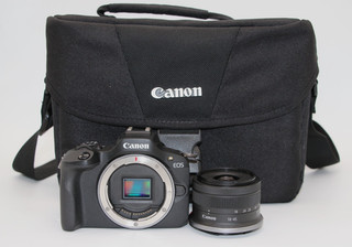 Canon EOS R100 4K Mirrorless Camera 24.1M w/RF S 18 45mm f/4.5 6.3 IS STM Lens