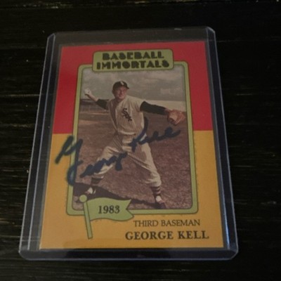 SSPC 1983 George Kell #183 Autographed 1st Printing Detroit Tigers Baseball Card