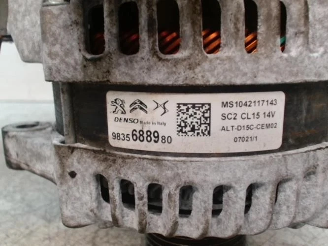 Alternador PEUGEOT 5008 2 PHASE 2 9809391880 - Imagen 3 de 4