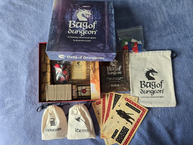 Bag of Dungeon Fantasy Board Game - Dungeon Crawler Adventure  Gunpowder Studios