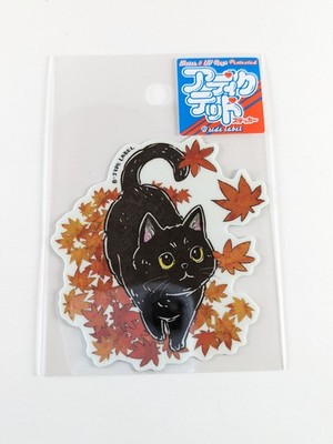 B-Side Label Sticker Cat red maple Waterproof US SELLER