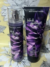 Bath  Body Works BLACK AMETHYST Ultimate Shea Body Cream  Fragrance Mist Set
