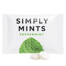 SIMPLY Peppermint Breath Mints, Individually Wrapped Breath Mints in Bulk, 50...