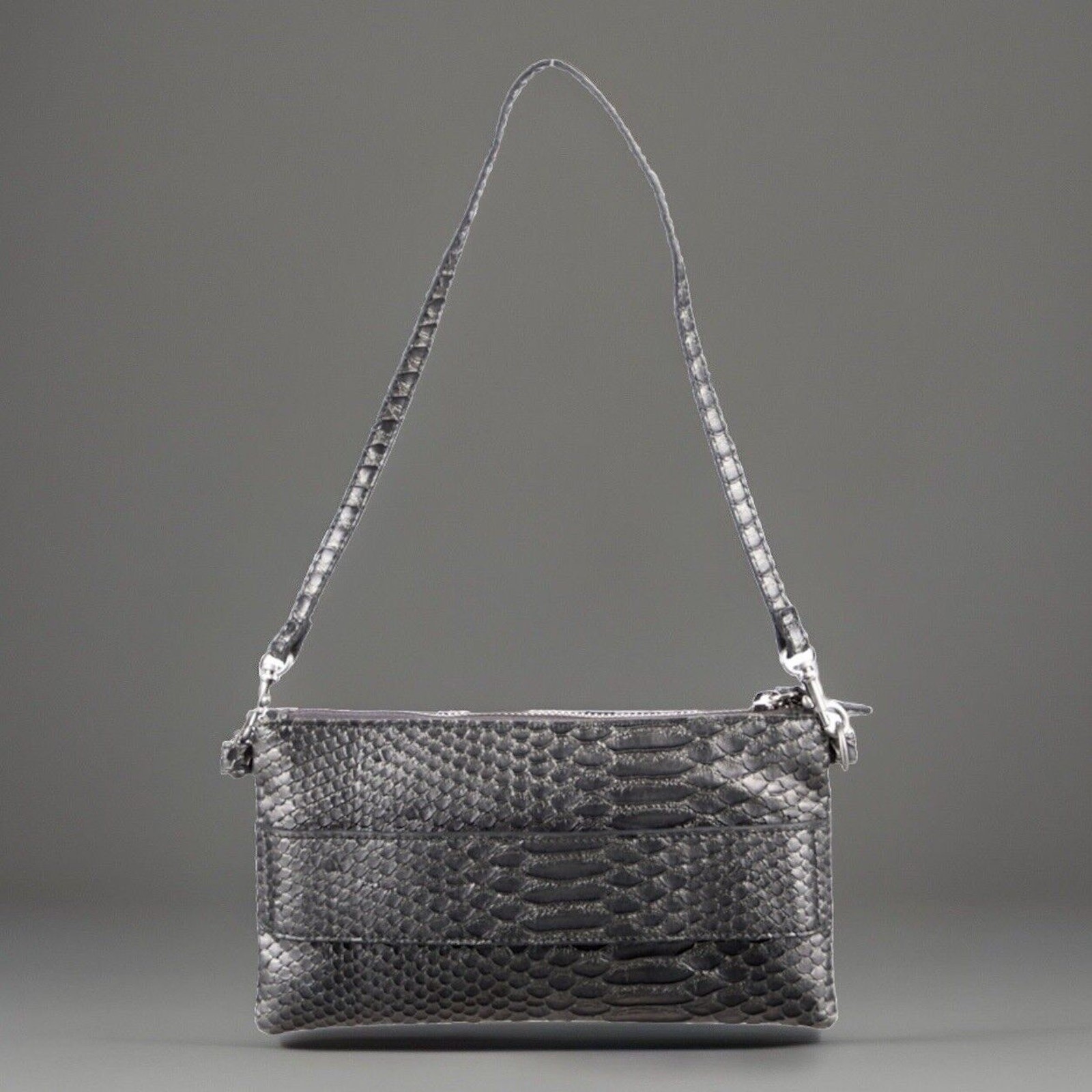 Devi Kroell Metallic Python Shoulder Bag - image 4