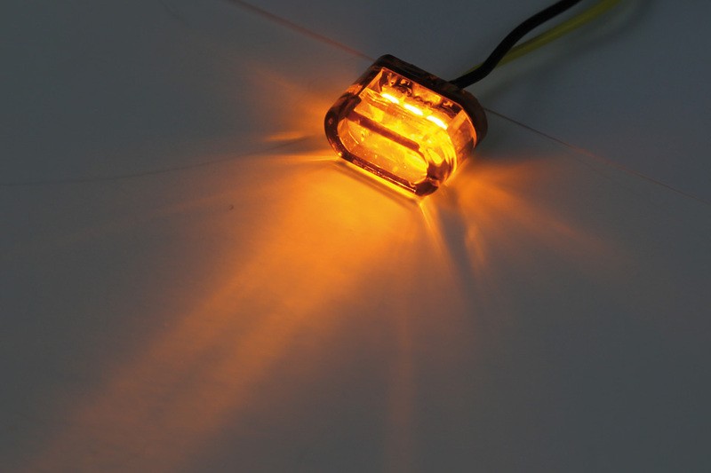 Clignotant LED HIGHSIDER Smart Module 2 en verre fumé la paire