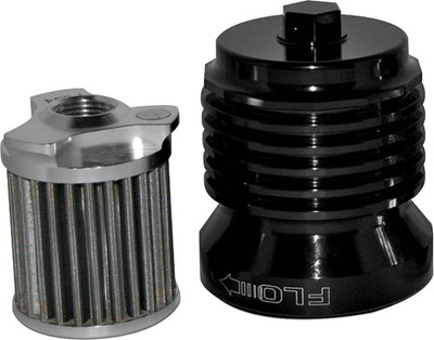 PC Racing FLO Spin-On Ölfilter Aus Edelstahl Schwarz #PCS4B
