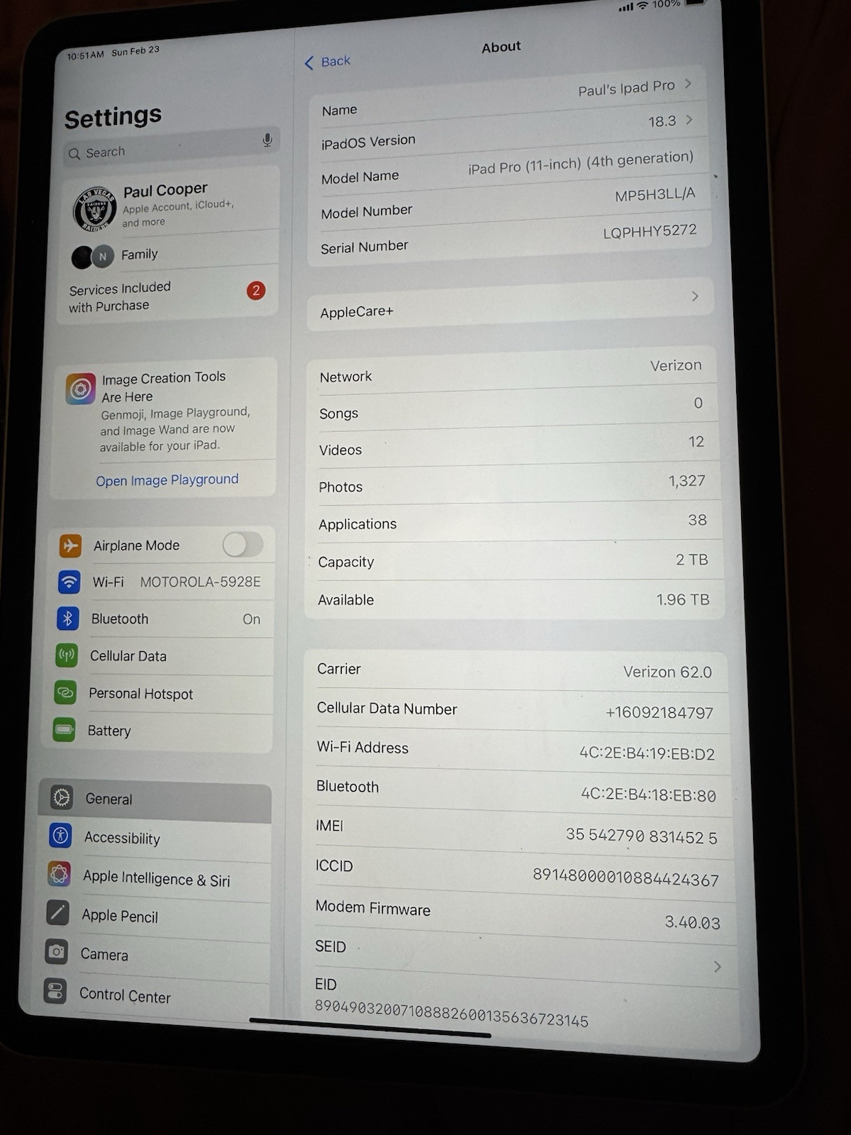 iPad Pro 11 4th Generation 2tb Storage-image
