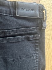 Black Washed Skinny Deisel Jeans 28W 34L