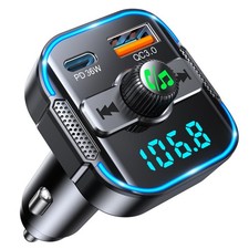 Bluetooth 5.3 Car Adapter  PD 36W QC3.0 18W  , 2-in-1 FM Bluetooth Transmitter ...