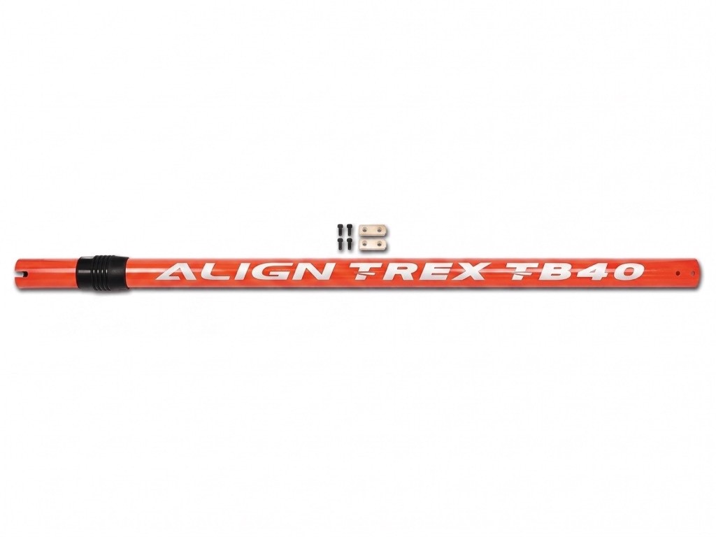 TB40 Carbon Fiber Tail Boom - Orange : HB40T010XOT