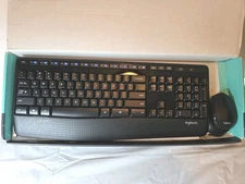Logitech MK345 Wireless Keyboard  Mouse  W/Palm Rest USB, TESTED. HARDLY USED