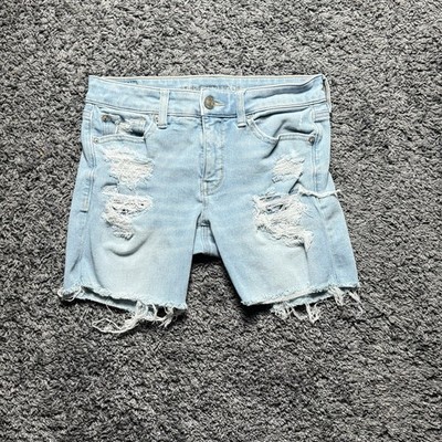 American Eagle Dream Shorts Distressed Denim Shorts Woman s Size 6 Frayed