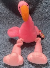 Ty Beanie Babies Pinky The Flamingo Stuffed Animal Toy New With Tag Nwt
