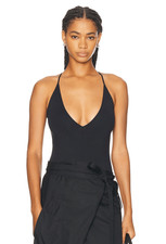 WARDROBE.NYC V-Neck Bodysuit Size Large NWOT
