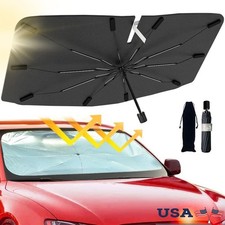Car Windshield Sunshade UV Heat Protection Foldable Umbrella Cover Universal Fit