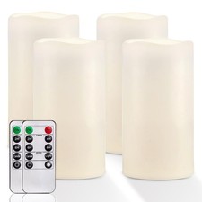 Homemory 6x4" Waterproof Outdoor Flameless Candles w/ Remote Control
