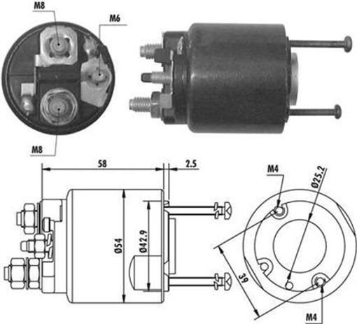 Fits MAGNETI MARELLI 940113050064 ELECTROMAGNET ROZR. D7E31 VALEO