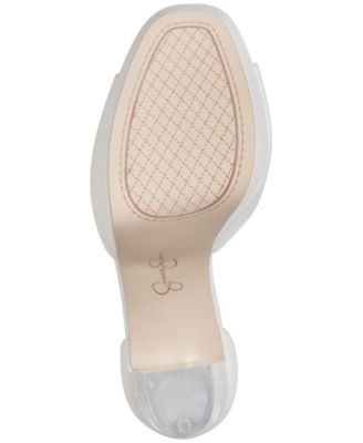 JESSICA SIMPSON Womens White 1-1/2" Platform Pisila Heeled Sandal 10 M - Bild 4 von 11
