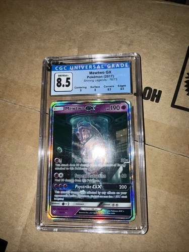 Pokemon Mewtwo GX 78/73 Shining Legends Secret Rare Alternative Art CGC 8.5