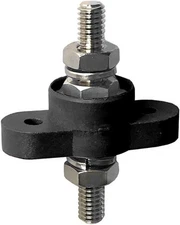 MGI SpeedWare 5/16" Feed-Thru Stud Junction Block Power Post for 12V Black 
