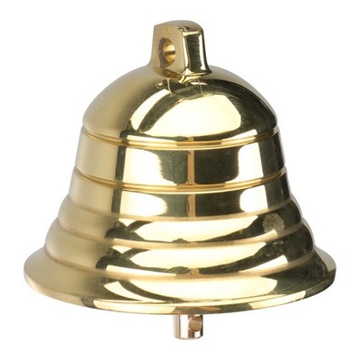 1pc Weihnachten Messing Bell Wind Glocken Anhänger Jingle Craft (golden)