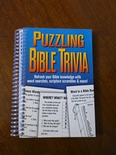 Puzzling Bible Trivia Puzzles - Spiral-bound - NEW VERY GOOD