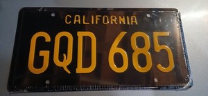 NASH BRIDGES 'CUDA TV PROP REPLICA LICENSE PLATE DON JOHNSON REAL METAL FR/SHIP