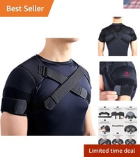 Neoprene Shoulder Support Brace - Adjustable, Lightweight for Sports Recovery