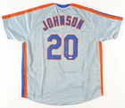 Howard Johnson Signed Jersey (JSA COA) New York Mets Custom Gray Baseball
