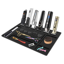 Magnetic Barber Mat for Clippers with 6 Magnets, Barber Station Organizer Magnet