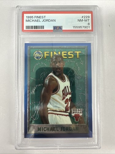 1995 Topps Finest Basketball Michael Jordan #229 Chicago Bulls PSA 8 - TCCCX