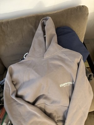 Fog Men's Essentials Fleece Long Sleeve Hoodie Desert Taupe, Size M