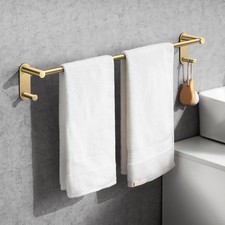 24 Inch Adhesive Towel Bar - Stainless Steel Stick on Towel Rack for Bathroom...