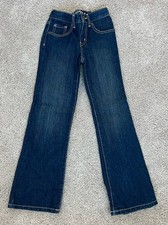 EUC Crazy 8 Girls Sz 7 Bootcut Jeans Denim Pant Adjustable Waist Super Cute