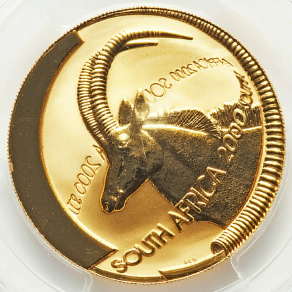 2000-PTA South Africa 1 oz Gold Natura-Sable PCGS PR-69 DCAM - Image 4 of 4