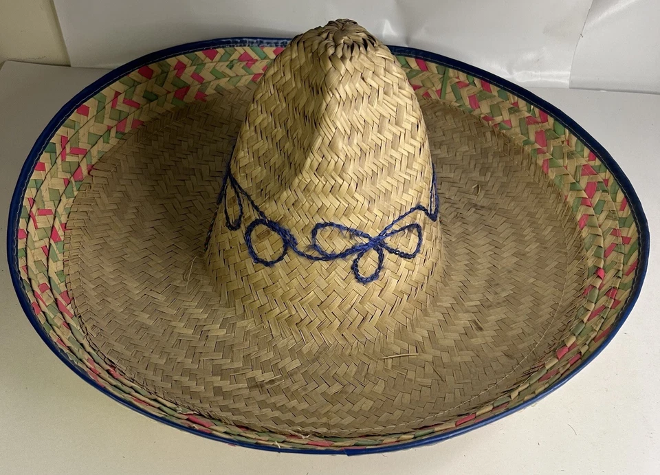 Authentic18” Mexican Sombrero Straw “Colorful” Hat for Cinco de Mayo Party Decor - Image 3 of 4