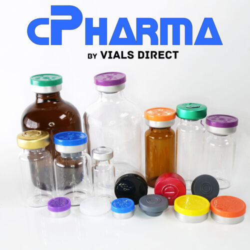 2ml x 100 Glass Vials Amber Open & Unsterile FREE Lids, Stoppers & Express Post - Picture 5 of 5