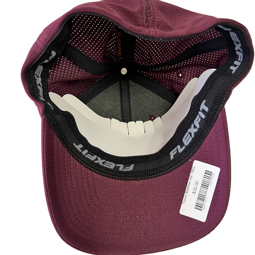 Travis Mathew 3D Logo Hat Cap Mens Flexfit Maroon Golf Lightweight Large/ XL - Imagen 6 de 9