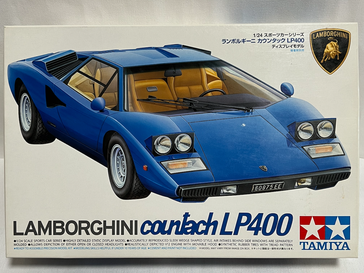 自動車 Tamiya 1/24 Lamborghini Countach Tamiya 1/24 Lamborghini Countach LP400 Item No.305 Plastic