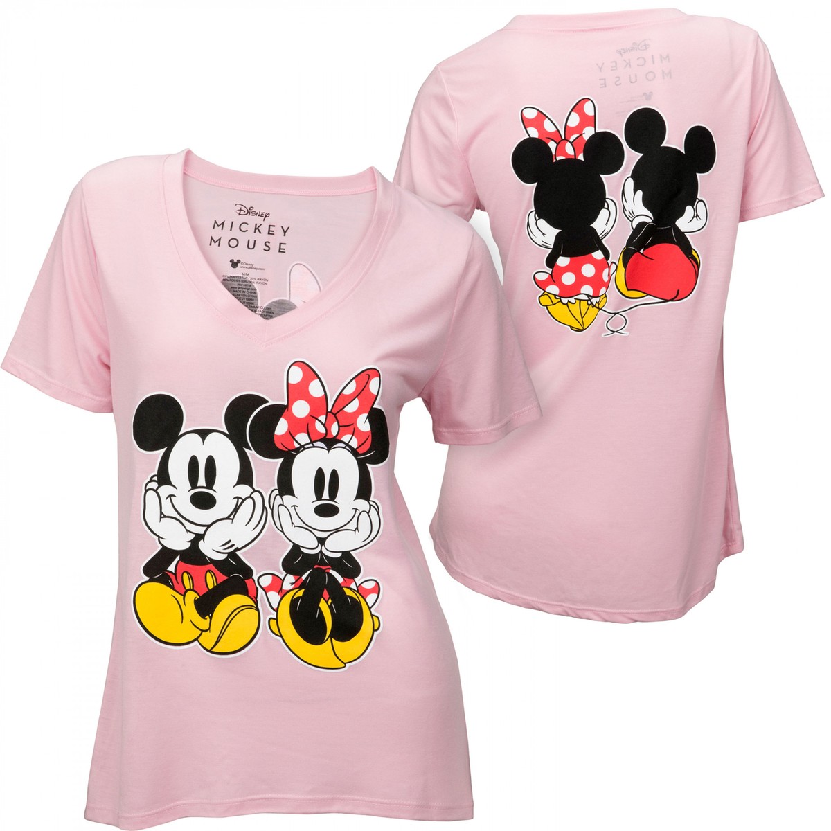 Maglia Donna Mickey Mouse Twinkle A Maniche Lunghe – Topolino E Minnie – Fan Merch EMP – Colore Rosso, Taglia M – 95% Viscosa, 5% Elastan – Vestibilità Larga - 4