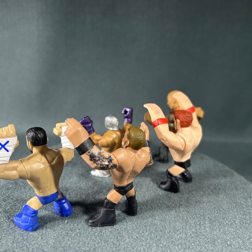 WWE Wrestler Rumblers Mini Action Figure Lot Mattel The Rock Mysterio CM Punk - Picture 15 of 20