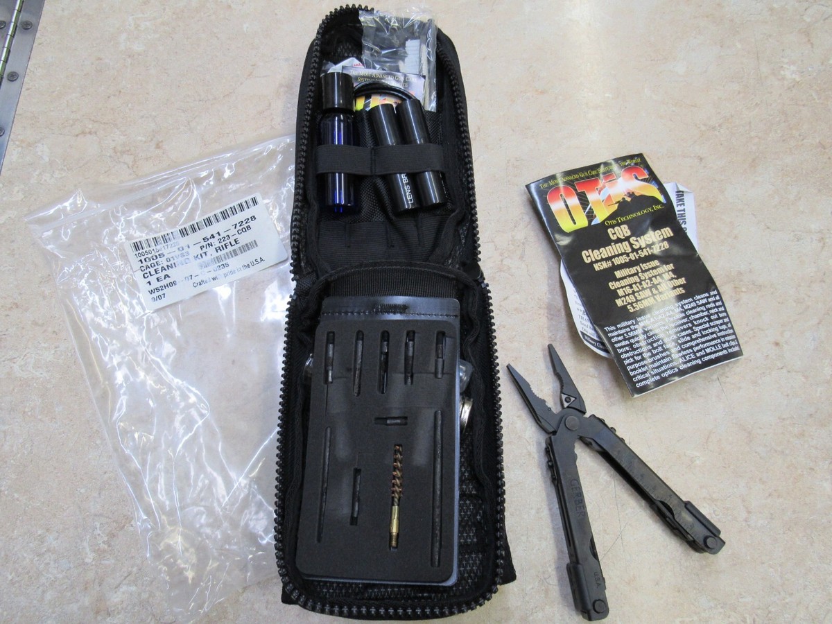 OTIS CQB CLEANING KIT 5.56mm 223 w/ GERBER MULTI TOOL in Molle