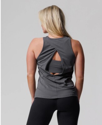 NEW Three Nails Crossover Tank Grey $44