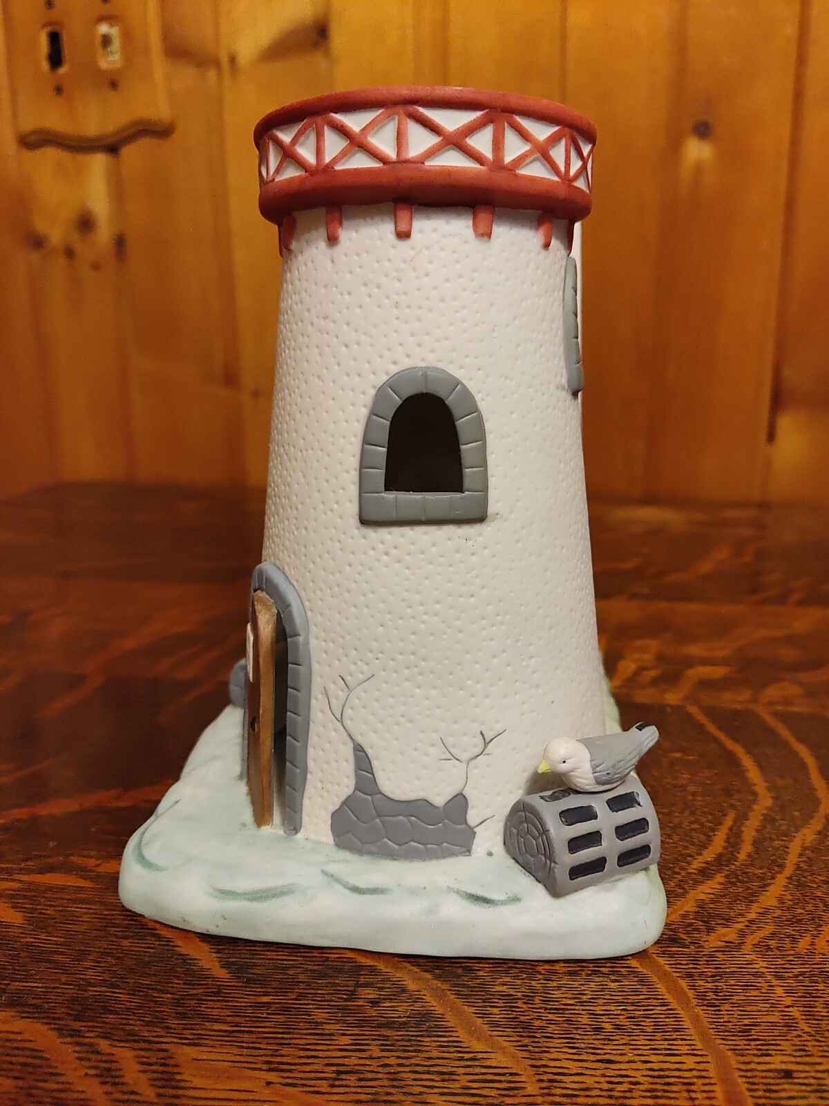 Vintage PartyLite "Stoney Harbor" Lighthouse Tea Light Candle Holder eBay