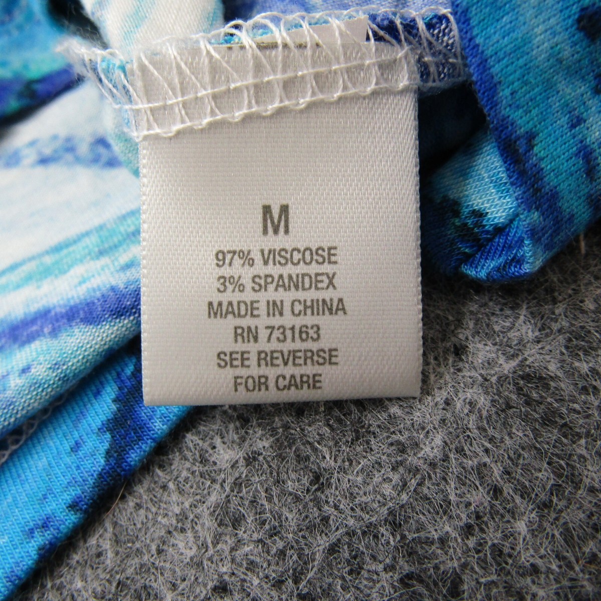 Dressbarn Shirt Top Blouse Pullover Scoop Neck Womens M Ocean Blue